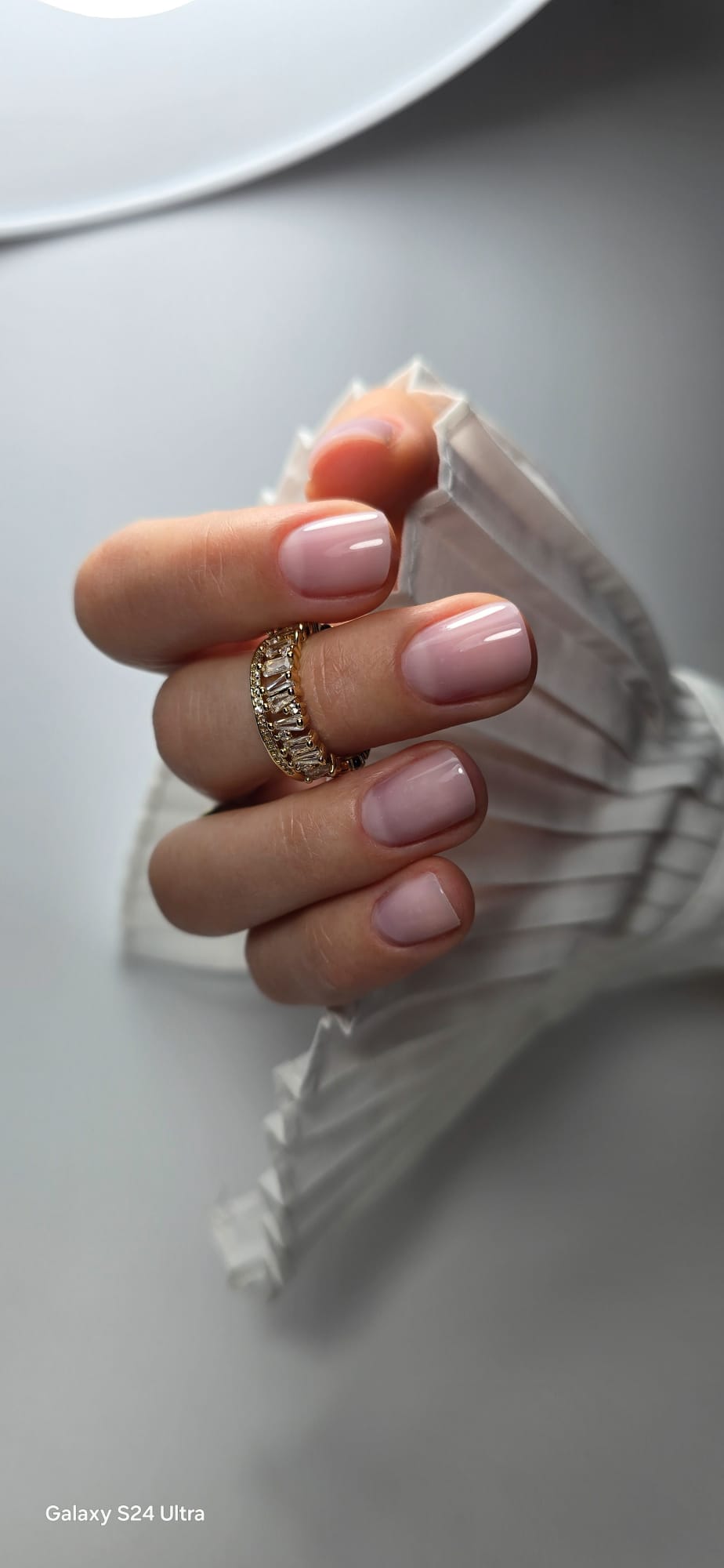 Ongles naturels finition gel